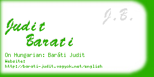 judit barati business card