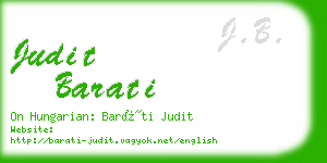 judit barati business card